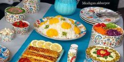 تزیین میز شام مهمانی و ایرانی لاکچری + میز شام ساده و شیک