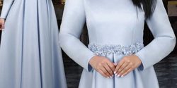 مدل پیراهن مجلسی بلند + مدل لباس مجلسی ایرانی پوشیده
