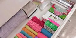 چیدمان کابینت آشپزخانه + چیدمان حبوبات و قابلمه در کابینت