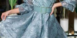 مدل لباس چین دار عروسکی + مدل لباس مجلسی کمر چین دار
