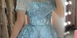 مدل لباس عروس رنگی جدید برای عقد + لباس عروس پرنسسی