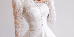مدل لباس عروس آستین دار جدید + لباس عروس آستین دار پفی