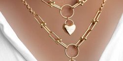 مدل گردنبند طلا قلب تو پر + مدل آویز و پلاک طلا طرح قلب جدید