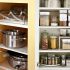 طرز چیدن کابینت ظروف آشپزخانه + طرز چیدن قابلمه در کابینت