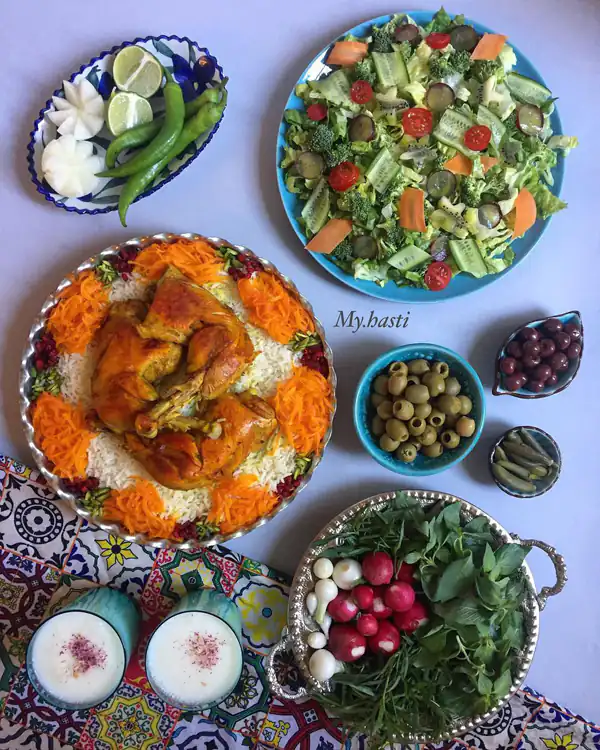 تزیین غذا ایرانی