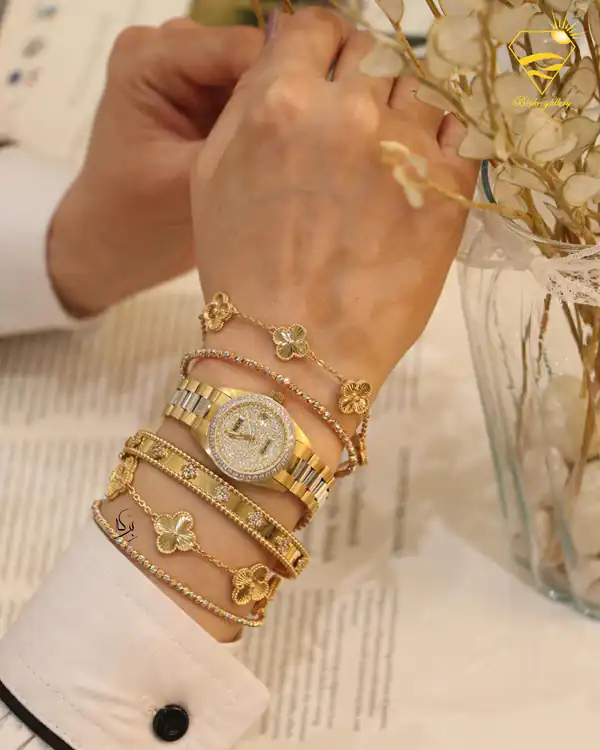 مدل دستبند طلا عروس
