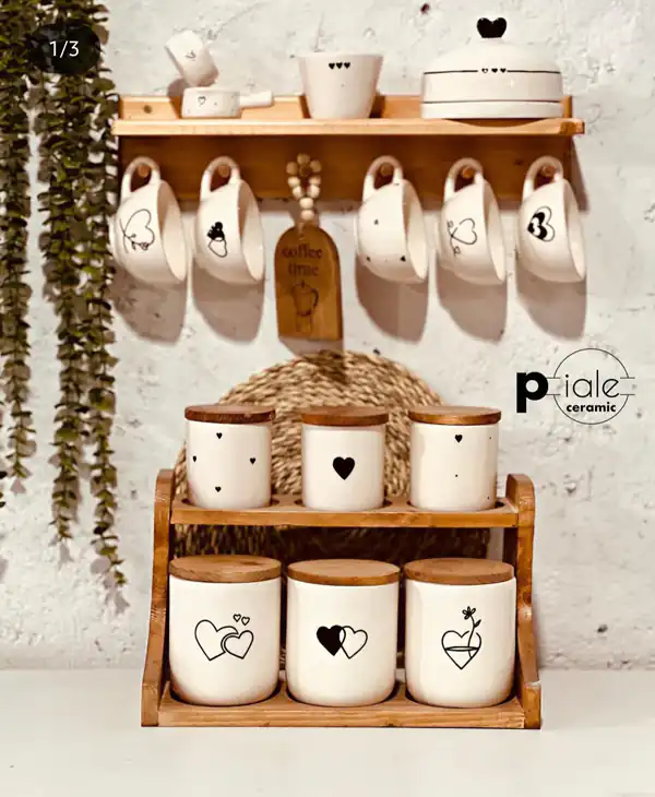 چیدمان روی کابینت شیک