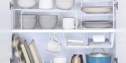 ایده نظم دهی کابینت های مختلف ظروف مثل لیوان و بشقاب