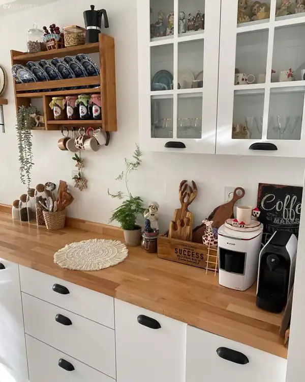 مدل چیدمان روی کابینت