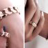 مدل دستبند و انگشتر کارتیر طلا با طرح های ساده زنانه