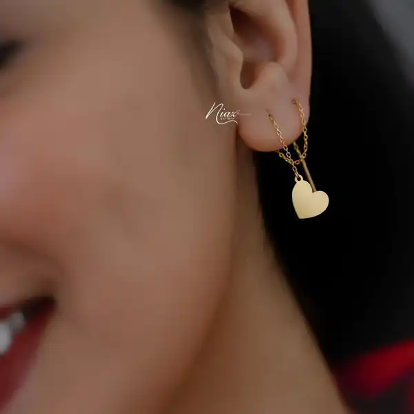 مدل گوشواره طلا برای سه سوراخ