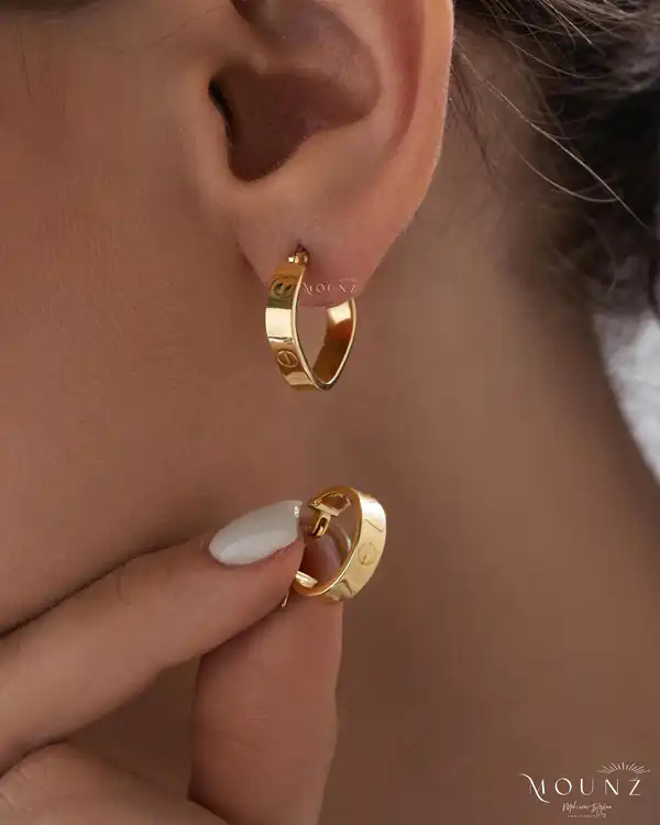 مدل گوشواره طلا حلقه ای