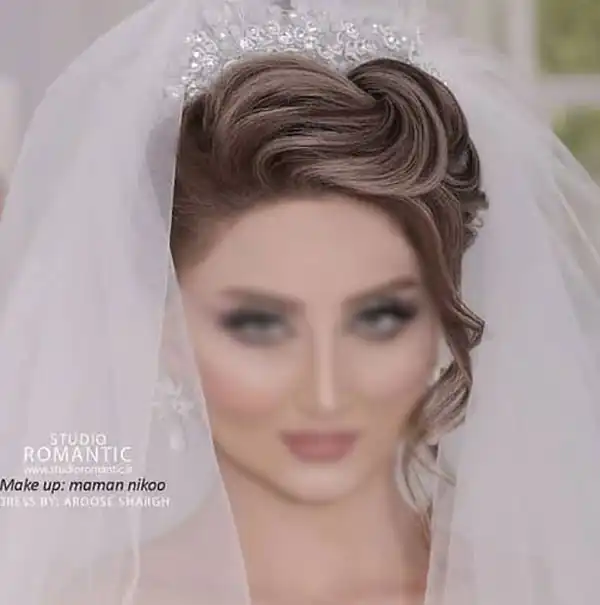 مدل شینیون از جلو