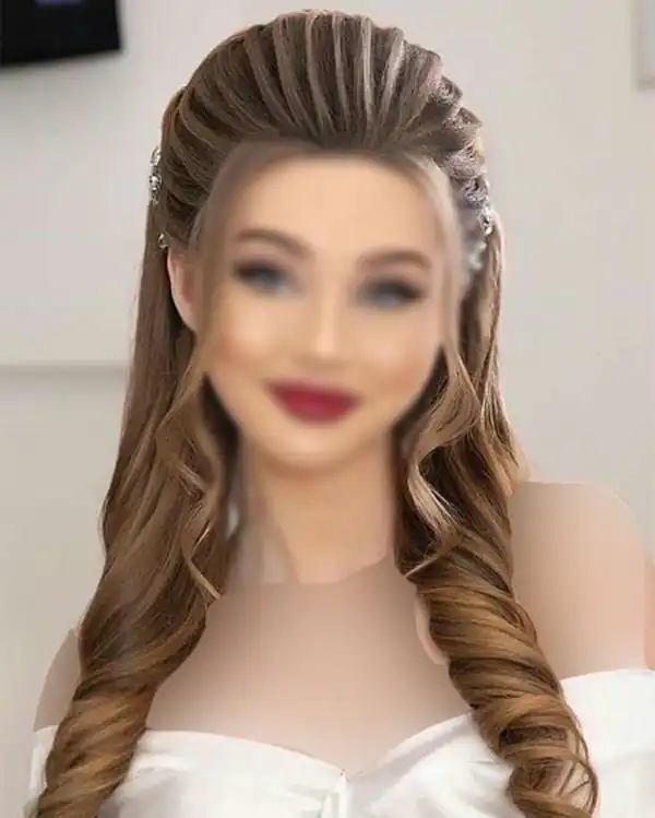مدل شینیون از جلو