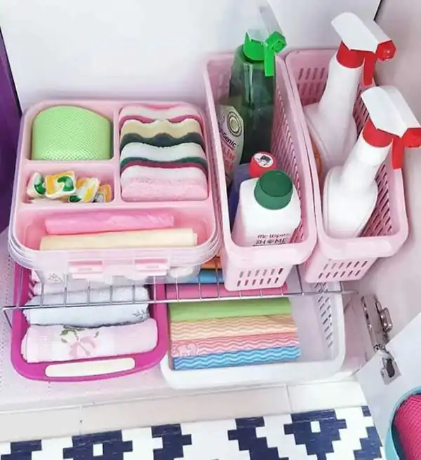 مرتب کردن کابینت زیر سینک