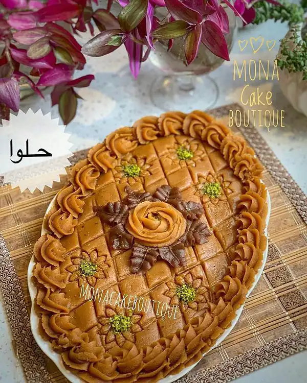 تزیین حلوا با ماسوره