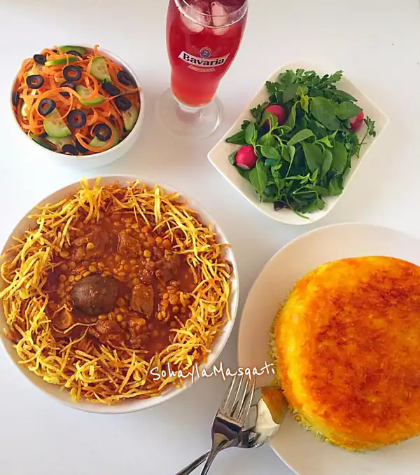 تزیین خورشت قیمه مجلسی