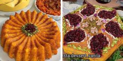 تزیین ته چین مرغ و گوشت با استفاده از زرشک و خلال پسته