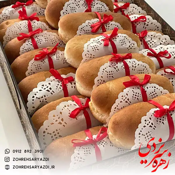 تزیین سالاد الویه با نان باگت