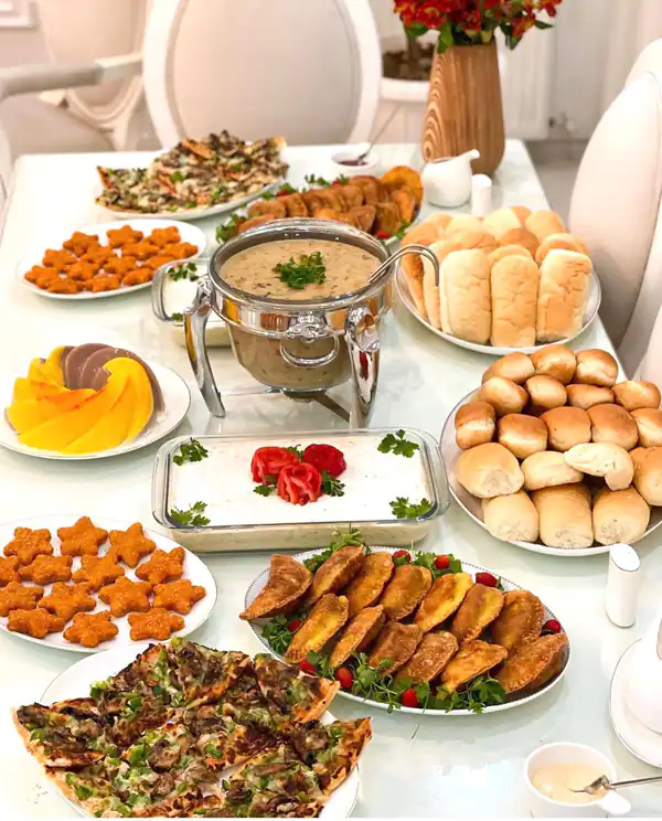 چیدمان میز شام