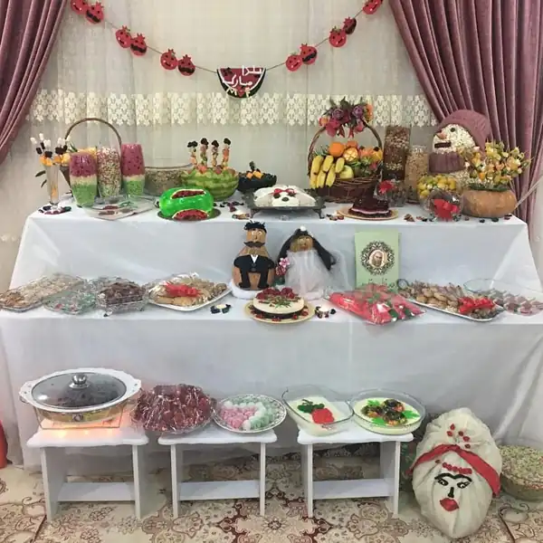 تزیین شب یلدا عروس شیک
