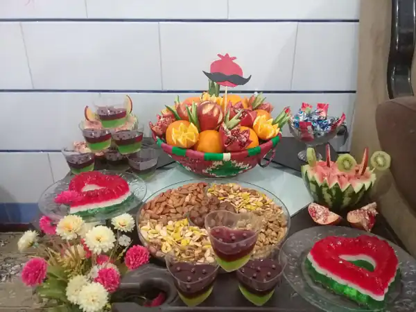 تزیین شب یلدا عروس شیک