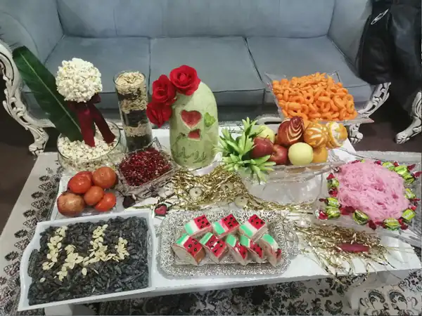 تزیین شب یلدا عروس شیک
