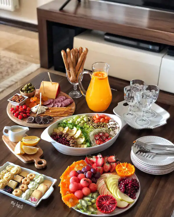 میز عصرانه لاکچری