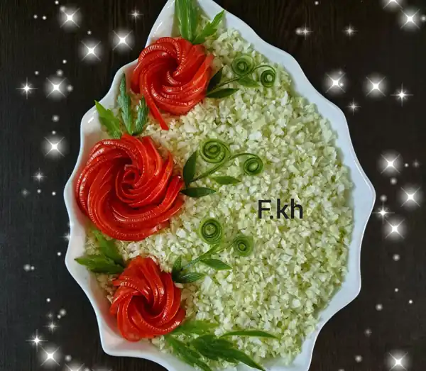 تزیین سالاد دونفره