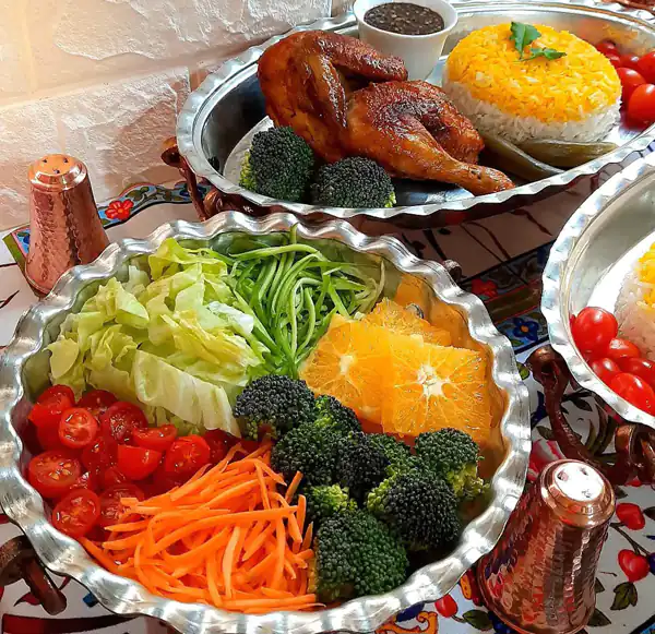 تزیین سالاد دونفره