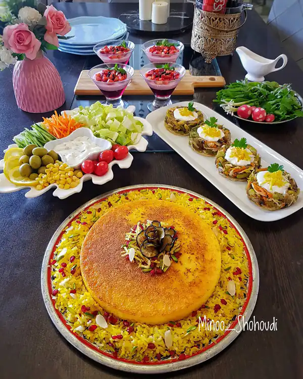 میز شام مهمانی
