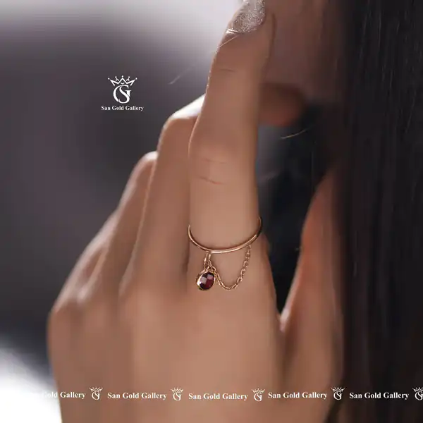 مدل انگشتر طلا آویز دار