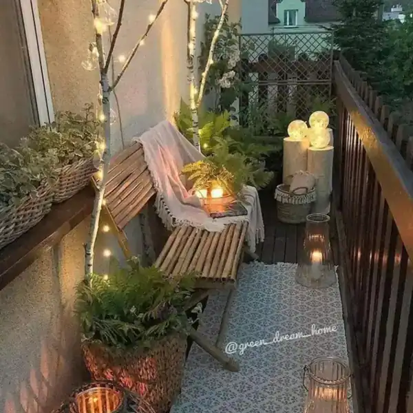 دکور بالکن کوچک