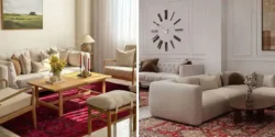 چیدمان مبل راحتی جدید + چیدمان مبل راحتی در پذیرایی مربع